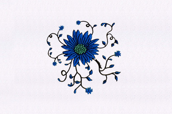 Blue Flower: A Spring Embroidery Design Worth the Stitch