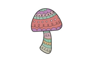 Decorated Mushroom: A Seasonal Embroidery Gem