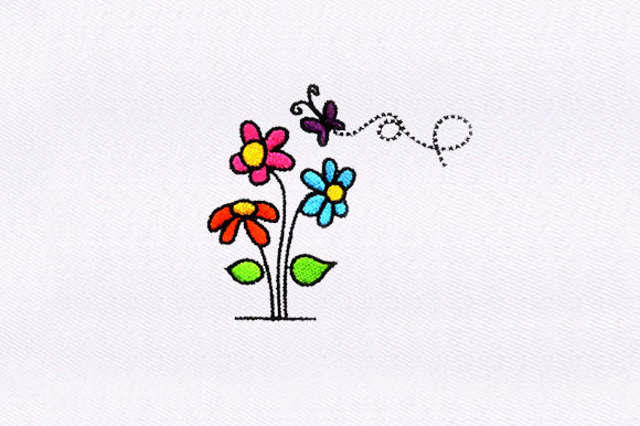Floral Butterfly Design