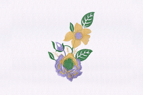 Flower Bush Design: A Seasonal Embroidery Staple