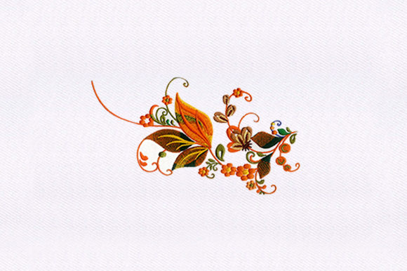 Leaves Vines Embroidery Design
