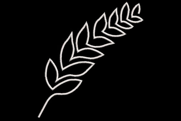 Minimalistic One Line Leaves