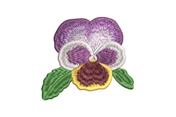 Pansy Flower Bud Embroidery Design Review
