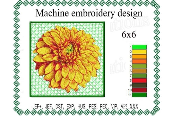 Photo Stitch Dahlia