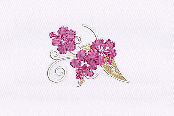 Pink Rosemallows Embroidery Review