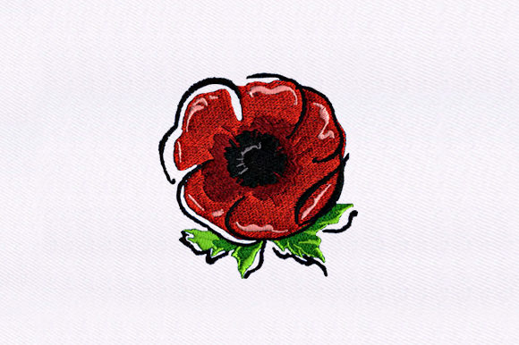 Red Poppy Flower Design