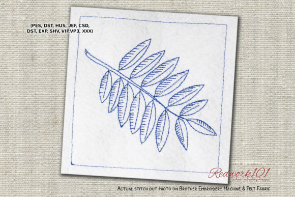 Rowan Leaf Bluework: A Thoughtful Embroidery Choice