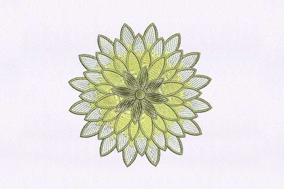 Yellow White Flower Design